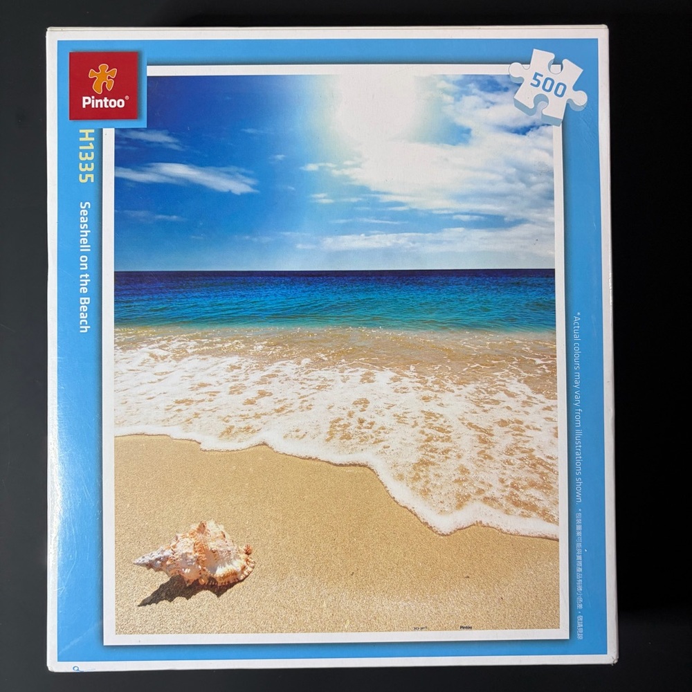 Seashell on the Beach 500 Piece Jigsaw Puzzle by Pintoo - New